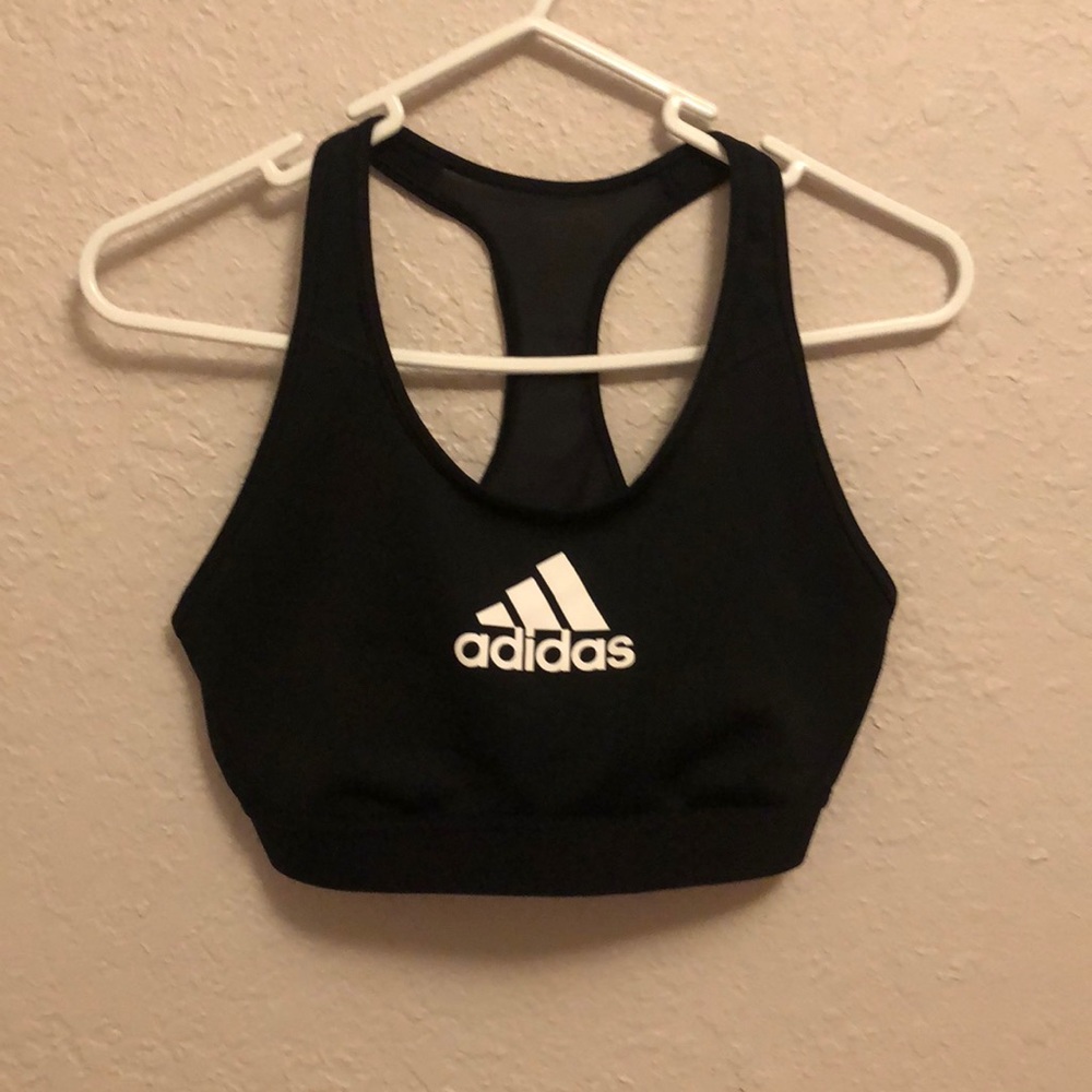 Black Mesh Adidas Sports Bra